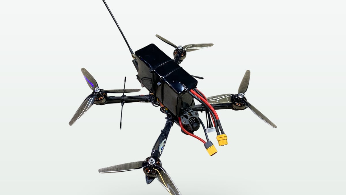 A tactical FPV quadcopter from the Stealth family