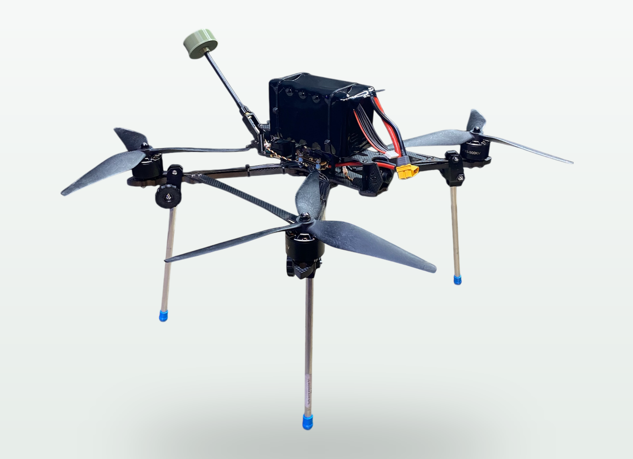 Stealth airframe, three-quarter view