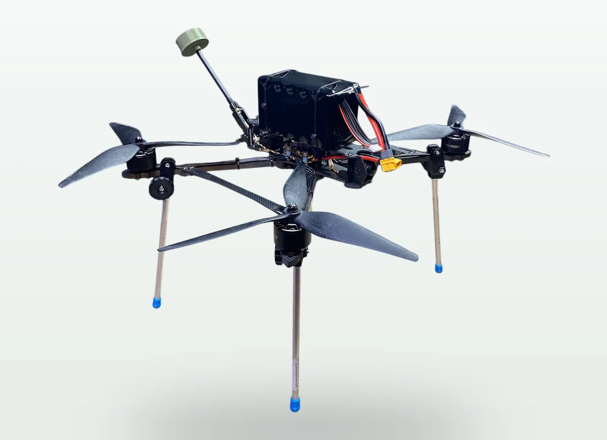 Stealth airframe, three-quarter view