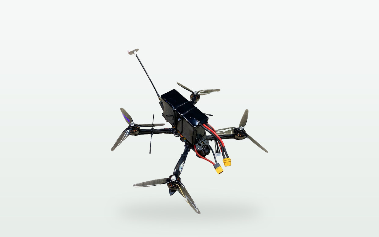 Stealth FPV quadcopter
