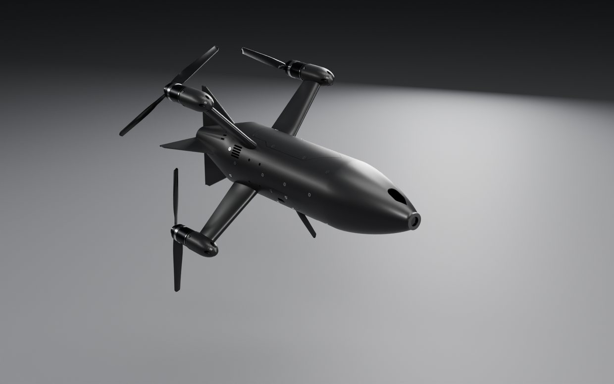 INT-9 in the interceptor configuration, no wings fitted