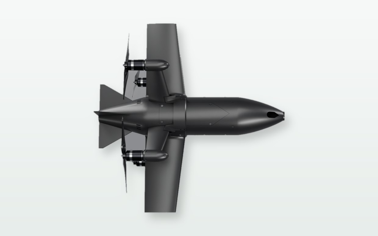 INT-9 seen from above with the ISR wing add-on