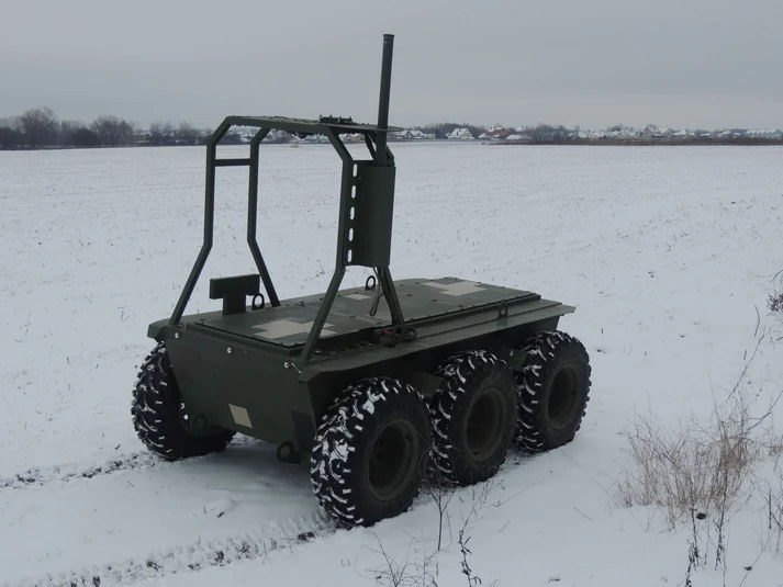 RAVLYK 6x6 on frozen ground in the field