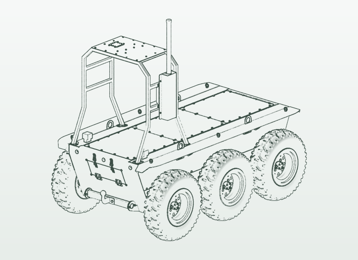 UMP-2 RAVLYK platform, technical line drawing